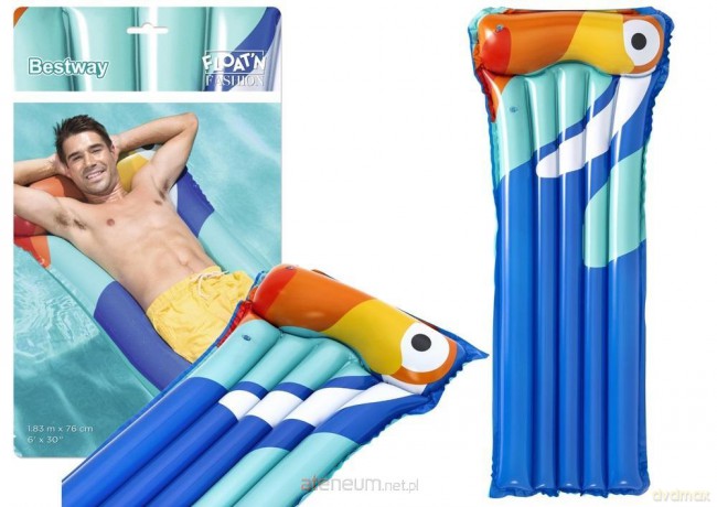 Dmuchany materac tukan niebieski 183x76 cm [SPORT]