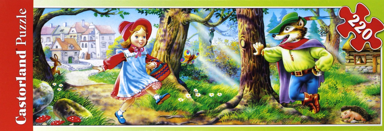 CASTOR 220 MINI Czerwony kapturek i wilk A-22014-B [PUZZLE]