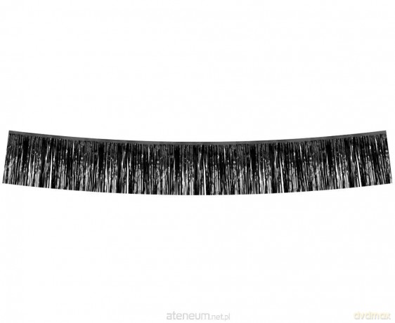 Girlanda dekoracyjna metaliczna czarna 30x300 cm