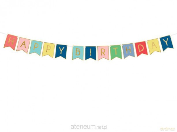 Girlanda Happy Birthday 15x175 cm