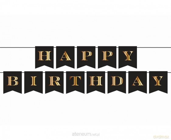 Girlanda papierowa Happy Birthday 250 cm