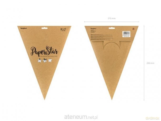 Gwiazda papierowa srebrna 70 cm