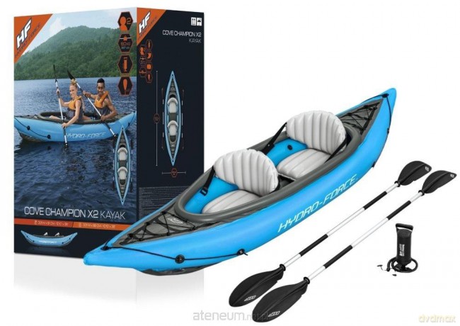 Kajak dmuchany dwuosobowy 331x88 cm [SPORT]