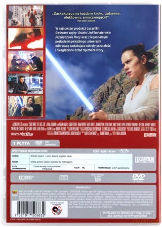Gwiezdne Wojny epizod 8: Ostatni Jedi (Star Wars) [DVD]