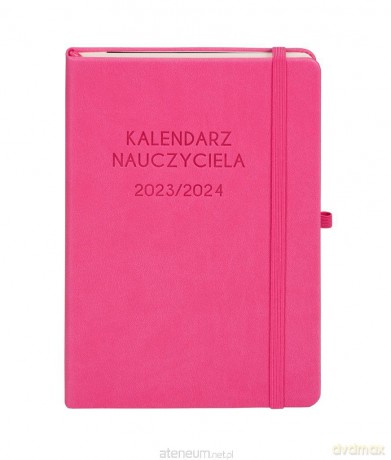 Kalendarz 2023/2024 A5 nauczyciela TDW różowy [KALENDARZ]