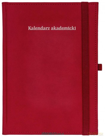 Kalendarz akademicki 2023/24 A5 tygodniowy Piko czerwony [KALENDARZ]