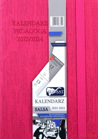Kalendarz pedagoga 2023/24 B6 tygodniowy Salsa różowy [KALENDARZ]