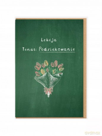 Karnet - Podziękowanie