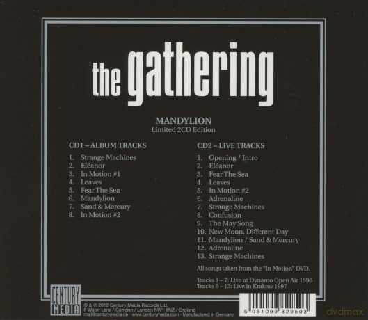 The Gathering: Mandylion (Limited) [2CD]