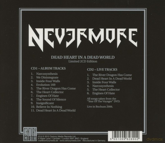 Nevermore: Dead Heart In A Dead World (Limited) [2CD]