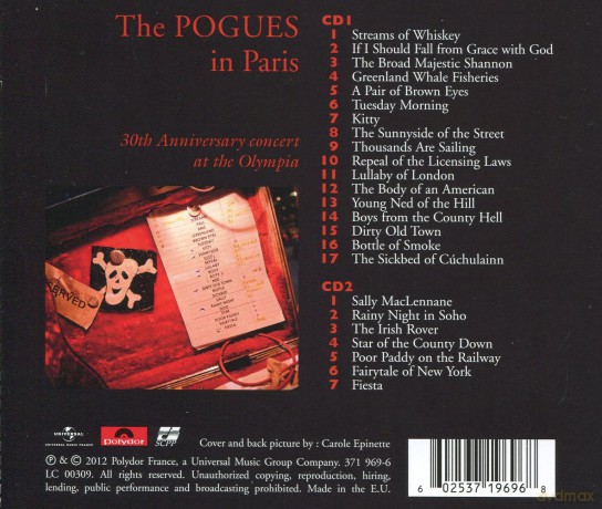 Pogues: The Pogues In Paris - 30th Anniversary Concert At The Olympia [2CD]