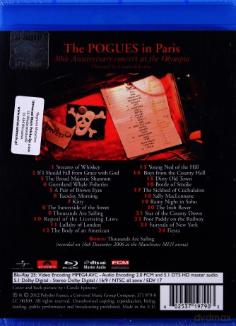 Pogues: The Pogues In Paris - 30th Anniversary Concert At The Olympia [Blu-Ray]