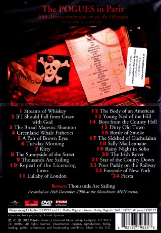 Pogues: The Pogues In Paris - 30th Anniversary Concert At The Olympia [DVD]