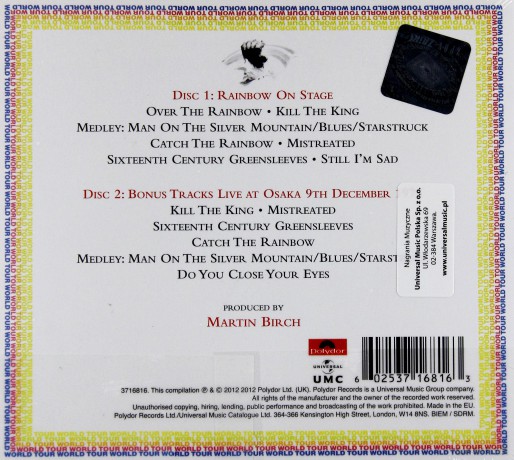 Rainbow: On Stage (Deluxe) (digipack) [2CD]