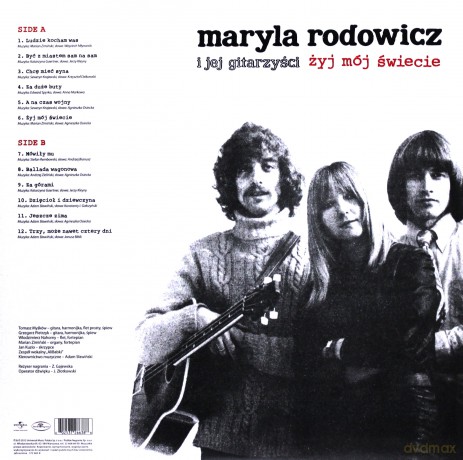 Maryla Rodowicz I Jej Gitarzyści: Żyj Mój Świecie [WINYL]