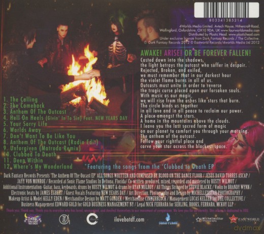 Blood On The Dance Floor: The Anthem Of The Outcast (ecopack) [CD]