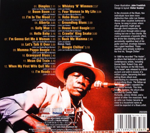 John Lee Hooker: Kingsnake At Your Door (digipack) [CD]