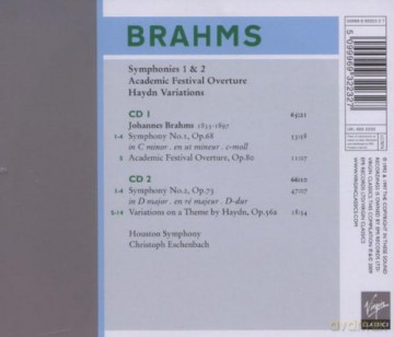 Eschenbach/Houston Symphony: Veritas X2-Symphonies No. 1&2, Overtures [2CD]