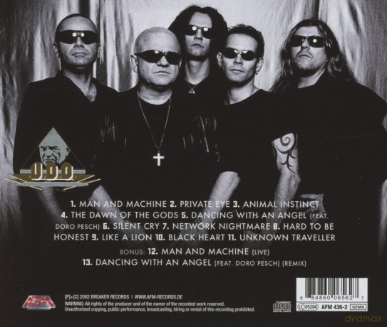 U.D.O.: Man And Machine [CD]