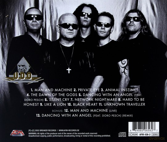 U.D.O.: Man And Machine [CD]