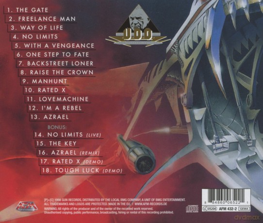 U.D.O.: No Limits [CD]