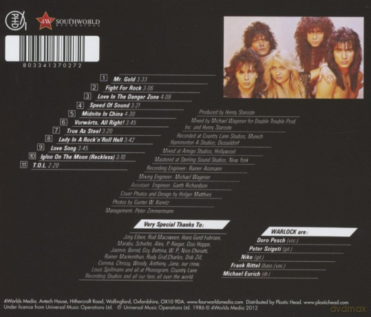 Warlock: True As Steel [CD]