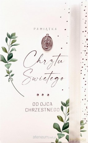 Karnet Chrzest Ojciec chrzestny LUX-62