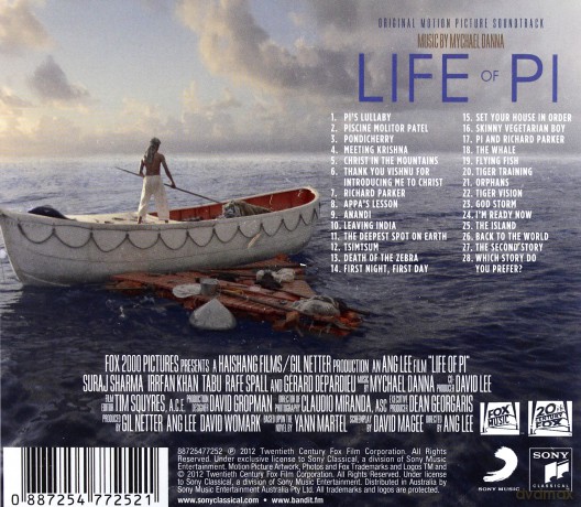 Life Of Pi soundtrack (Życie Pi 3D) (Mychael Danna) [CD]
