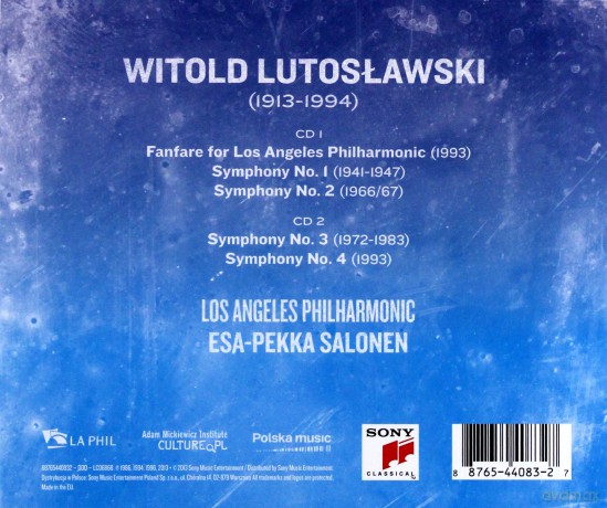 Esa-Pekka Salonen: Lutoslawski: The Symphonies [2CD]