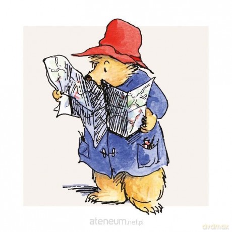 Karnet kwadrat z kopertą Paddington with Map