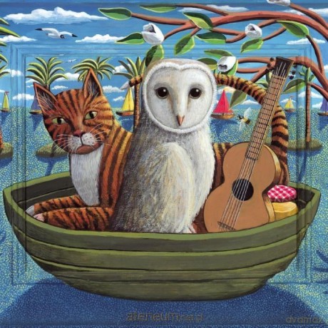 Karnet kwadrat z kopertą The Owl and the Pussycat