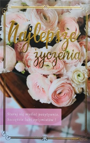 Karnet Najlepsze życzenia 2K - 059
