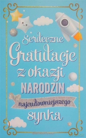 Karnet Narodziny chłopiec 2K - 089