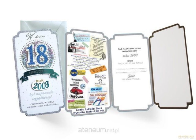 Karnet PM-169 Urodziny 18 2021