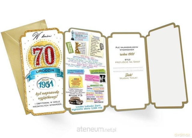 Karnet PM-175 Urodziny 70 2021