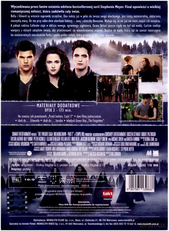 Zmierzch 4: Przed Świtem - Część 2 (Edycja Limitowana) [2DVD]+[PLAKAT]+[KARTY]