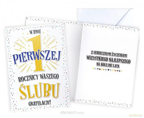 Karnet Rocznica ślubu 1