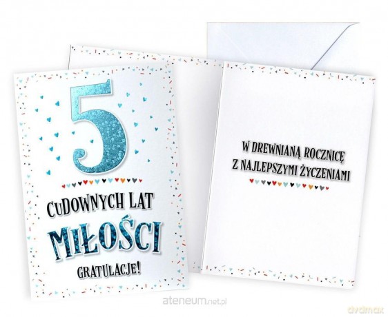 Karnet Rocznica ślubu 5