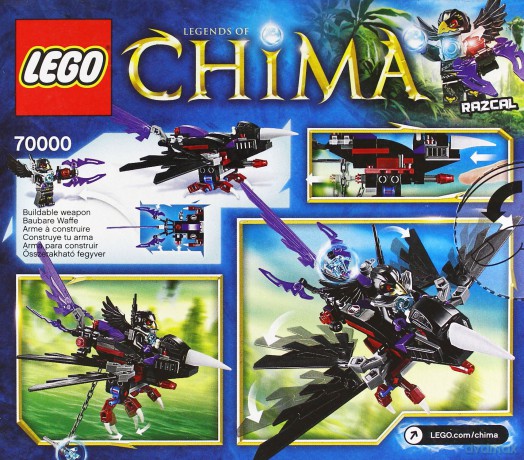 LEGO Legends of Chima - Szybowiec Razcala 70000 [KLOCKI]