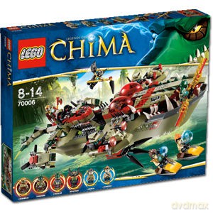 LEGO Legends of Chima - Krokodyla łódź Craggera 70006 [KLOCKI]