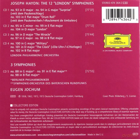 Eugen Jochum: Haydn London Symphonies [5CD]