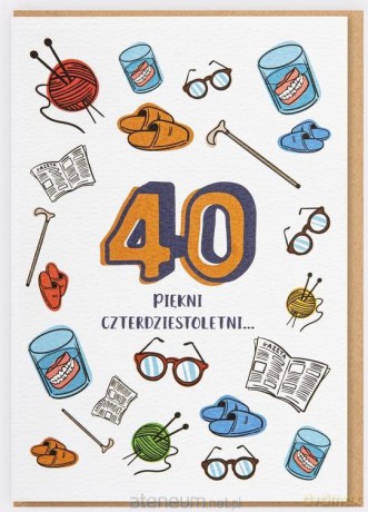 Karnet Urodziny - Piękni czterdziestoletni