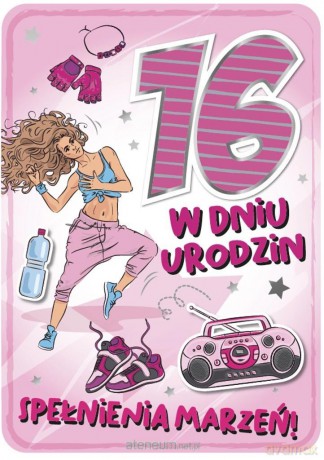Karnet Urodziny 16 GM-756