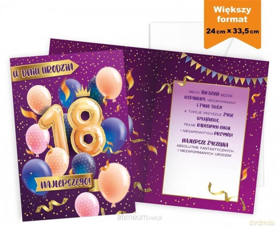 Karnet Urodziny 18