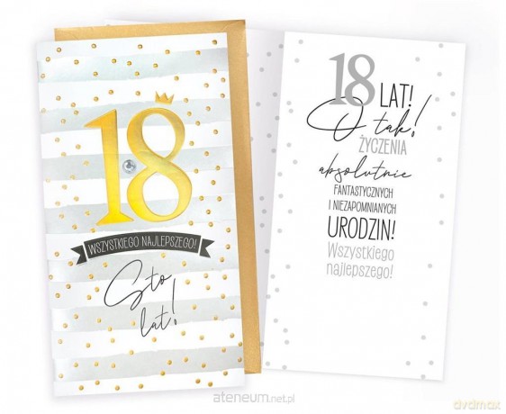 Karnet Urodziny 18