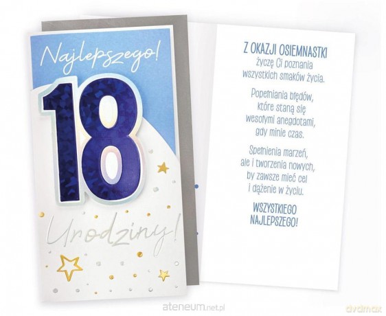 Karnet Urodziny 18