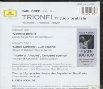Eugen Jochum: Orff Trionfi Trittico Teatrale [2CD]
