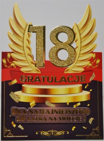 Karnet Urodziny 18