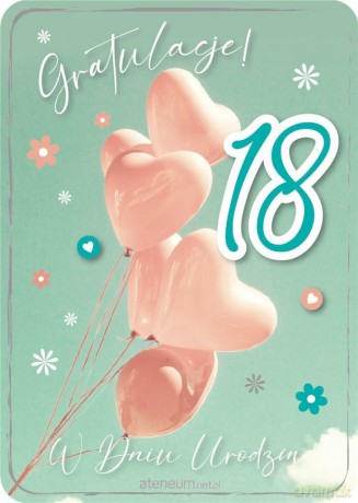 Karnet Urodziny 18 GM