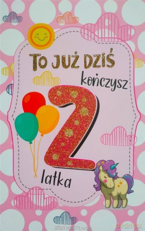 Karnet Urodziny 2 dziewczynka 2K - 068